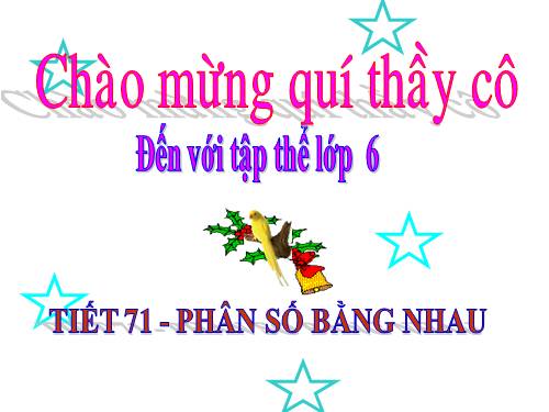 Chương III. §2. Phân số bằng nhau