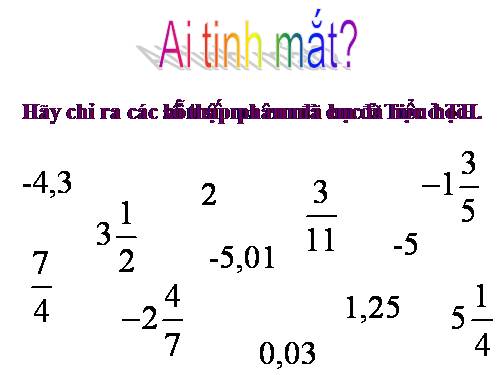 Chương III. §13. Hỗn số. Số thập phân. Phần trăm