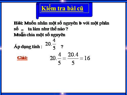 Chương III. §14. Tìm giá trị phân số của một số cho trước