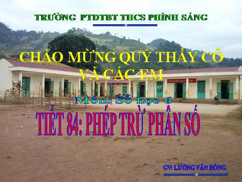 Chương III. §9. Phép trừ phân số