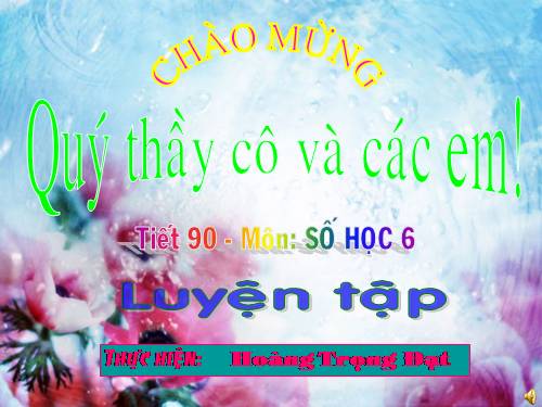 Các bài Luyện tập