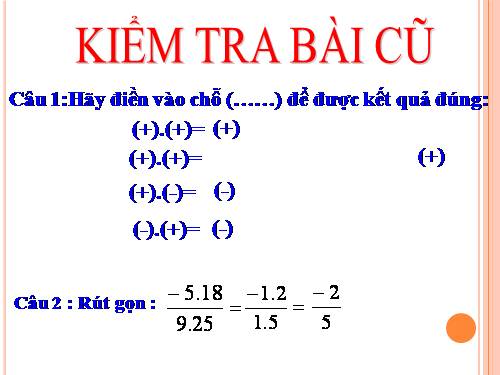 Chương III. §10. Phép nhân phân số