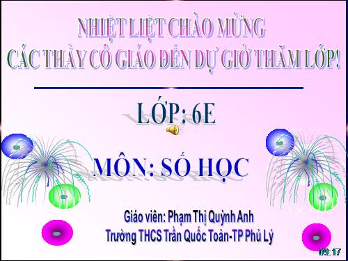 Chương I. §13. Ước và bội