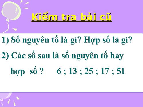 Chương I. §15. Phân tích một số ra thừa số nguyên tố