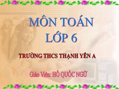 Chương I. §10. Tính chất chia hết của một tổng