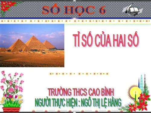 Chương III. §16. Tìm tỉ số của hai số