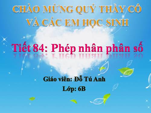 Chương III. §10. Phép nhân phân số