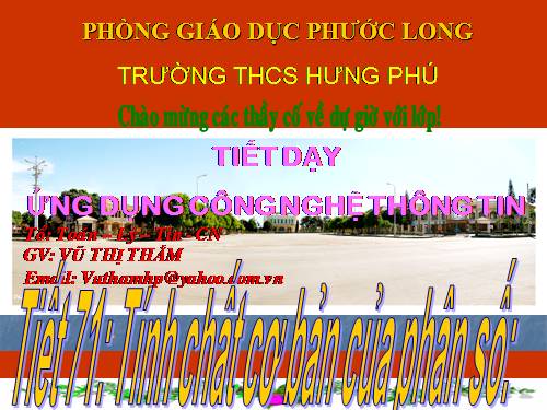 Chương III. §3. Tính chất cơ bản của phân số