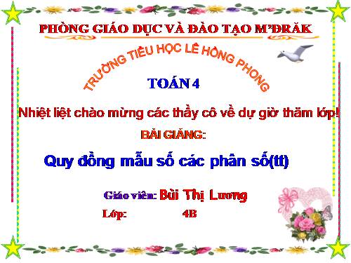 Chương III. §5. Quy đồng mẫu nhiều phân số