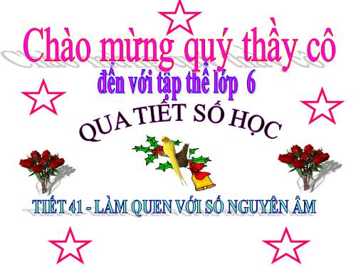 Chương II. §1. Làm quen với số nguyên âm