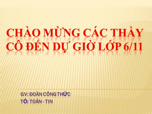 Chương I. §9. Thứ tự thực hiện các phép tính