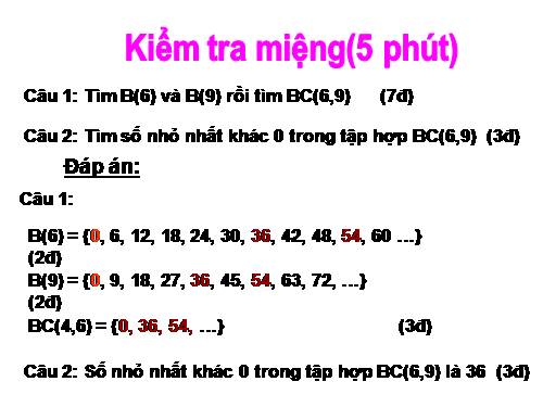 Chương I. §18. Bội chung nhỏ nhất