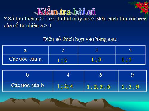 Chương I. §14. Số nguyên tố. Hợp số. Bảng số nguyên tố