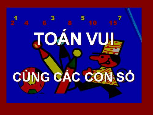 Toán vui cùng các con số .ppt