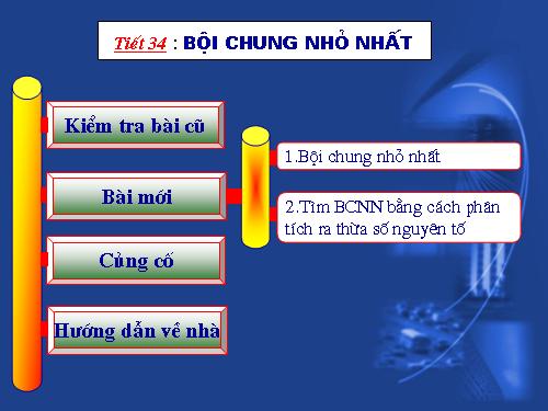 Chương I. §18. Bội chung nhỏ nhất