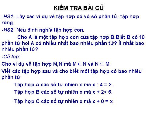 Chương I. §4. Số phần tử của một tập hợp. Tập hợp con