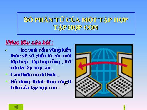 Chương I. §4. Số phần tử của một tập hợp. Tập hợp con