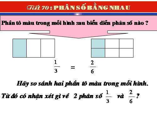 Chương III. §2. Phân số bằng nhau