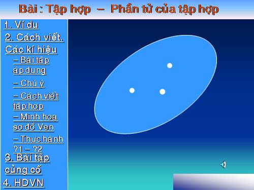 Chương I. §1. Tập hợp. Phần tử của tập hợp