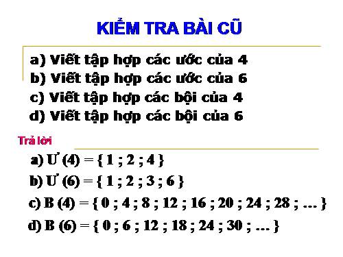 Chương I. §16. Ước chung và bội chung