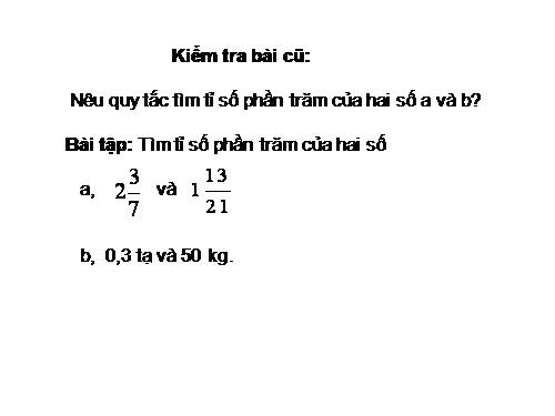 Các bài Luyện tập