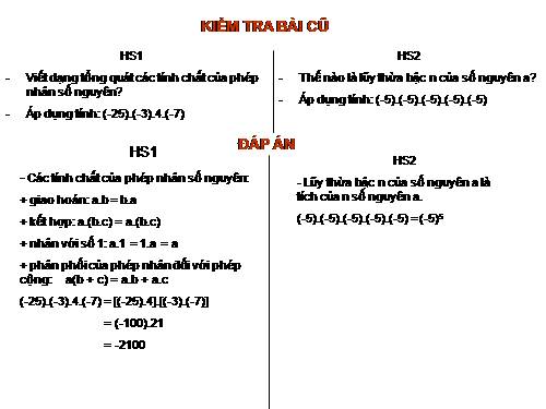 Các bài Luyện tập