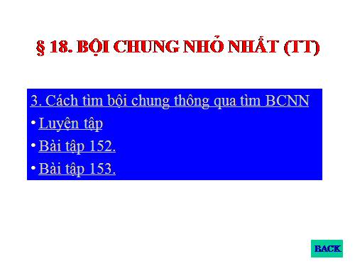 Chương I. §18. Bội chung nhỏ nhất