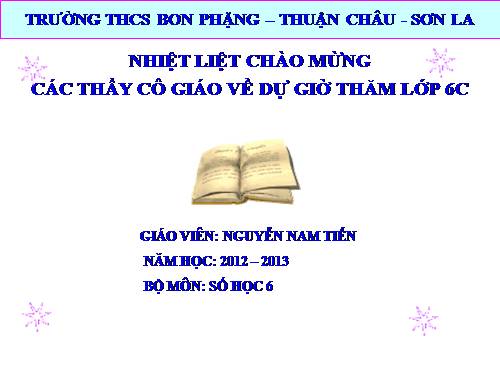 Chương III. §6. So sánh phân số