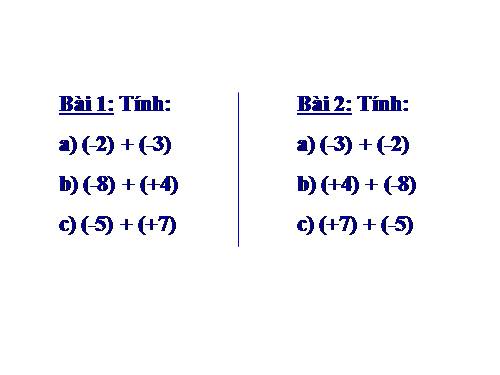 Chương II. §6. Tính chất của phép cộng các số nguyên