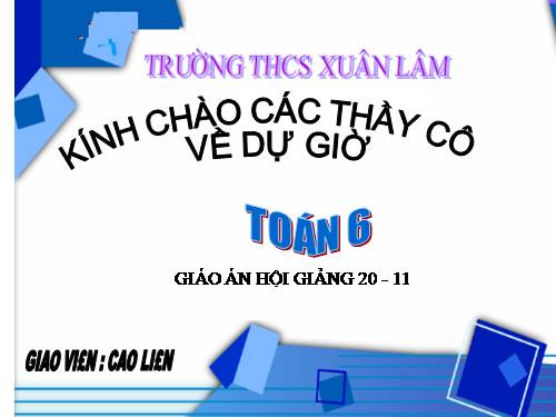 Chương I. §17. Ước chung lớn nhất