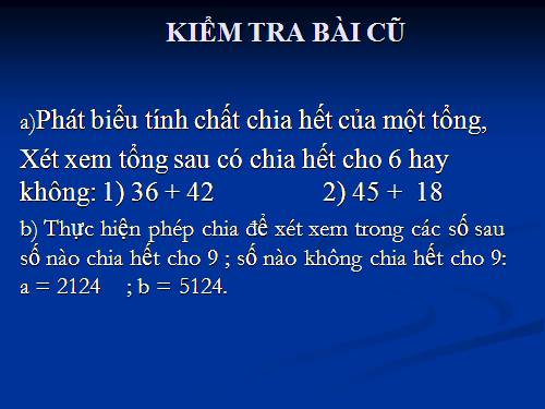 Chương I. §12. Dấu hiệu chia hết cho 3, cho 9