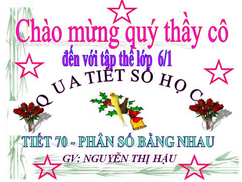 Chương III. §2. Phân số bằng nhau