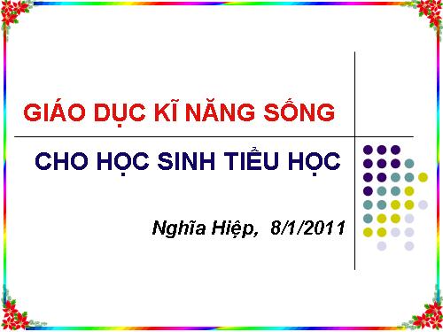 tập huấn kỹ năng sống