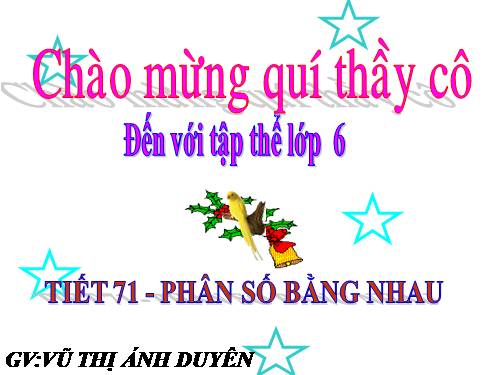 Chương III. §2. Phân số bằng nhau