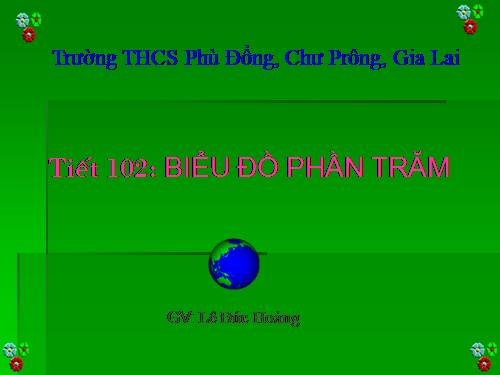 Chương III. §17. Biểu đồ phần trăm