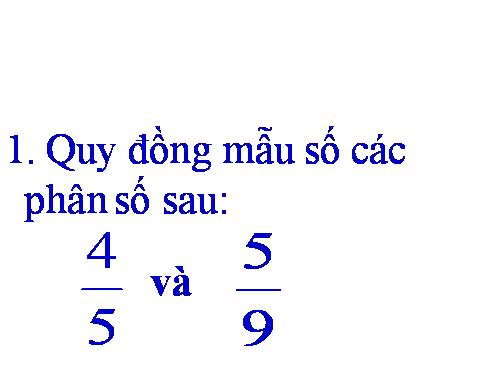 Chương III. §6. So sánh phân số