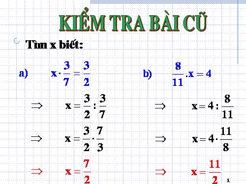 Chương III. §15. Tìm một số biết giá trị một phân số của nó