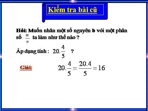 Chương III. §14. Tìm giá trị phân số của một số cho trước