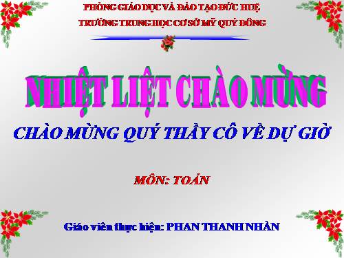 Chương III. §1. Mở rộng khái niệm phân số