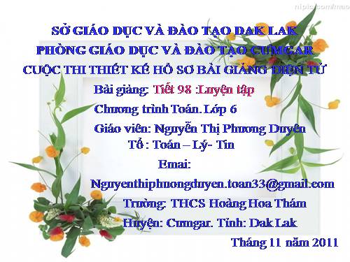 Các bài Luyện tập