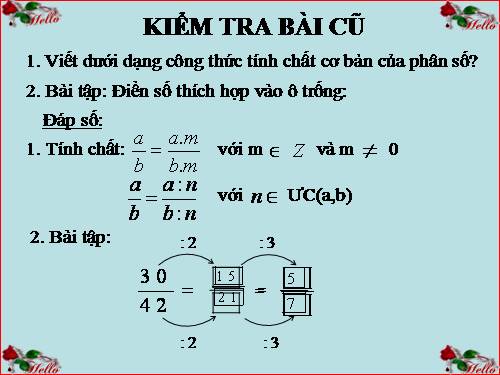 Chương III. §4. Rút gọn phân số