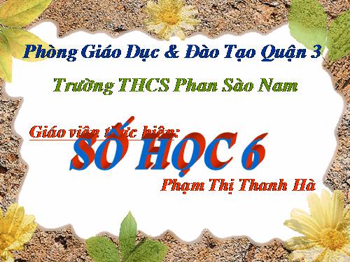 Chương III. §8. Tính chất cơ bản của phép cộng phân số