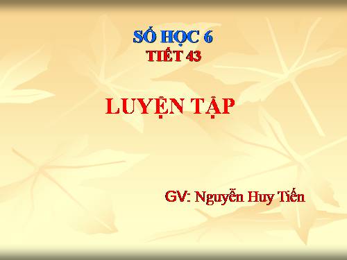 Các bài Luyện tập