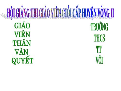 Các bài Luyện tập