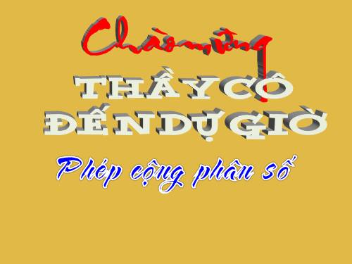 Chương III. §7. Phép cộng phân số