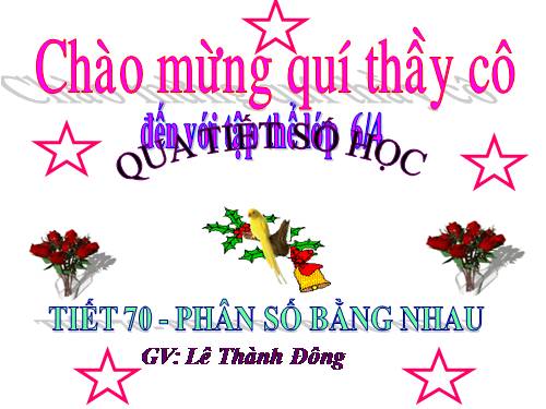 Chương III. §2. Phân số bằng nhau