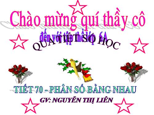 Chương III. §2. Phân số bằng nhau