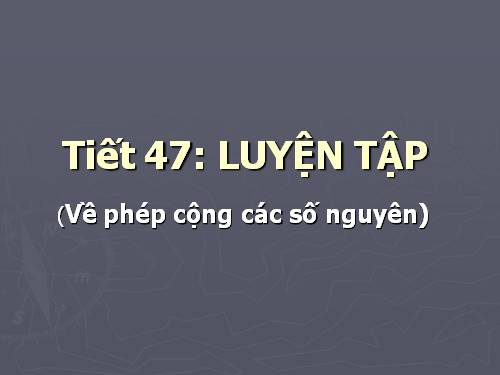 Các bài Luyện tập