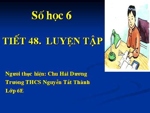 Các bài Luyện tập