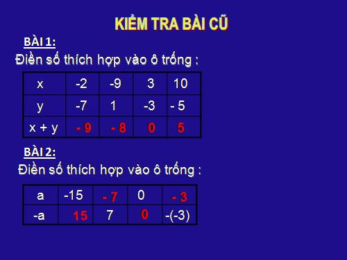 Chương II. §7. Phép trừ hai số nguyên